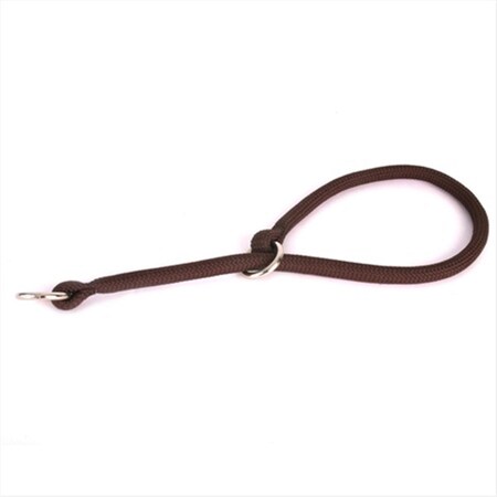 20 In. Brown Round Braided Training Collar